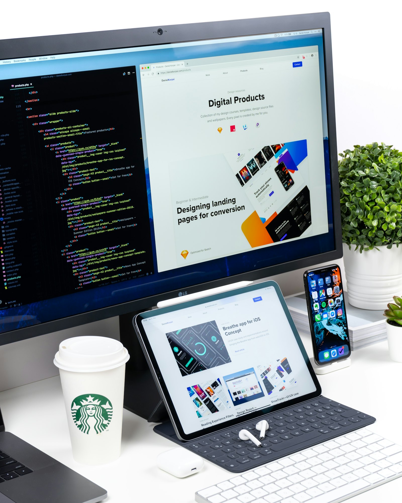 Computer monitor showing an online shop product page