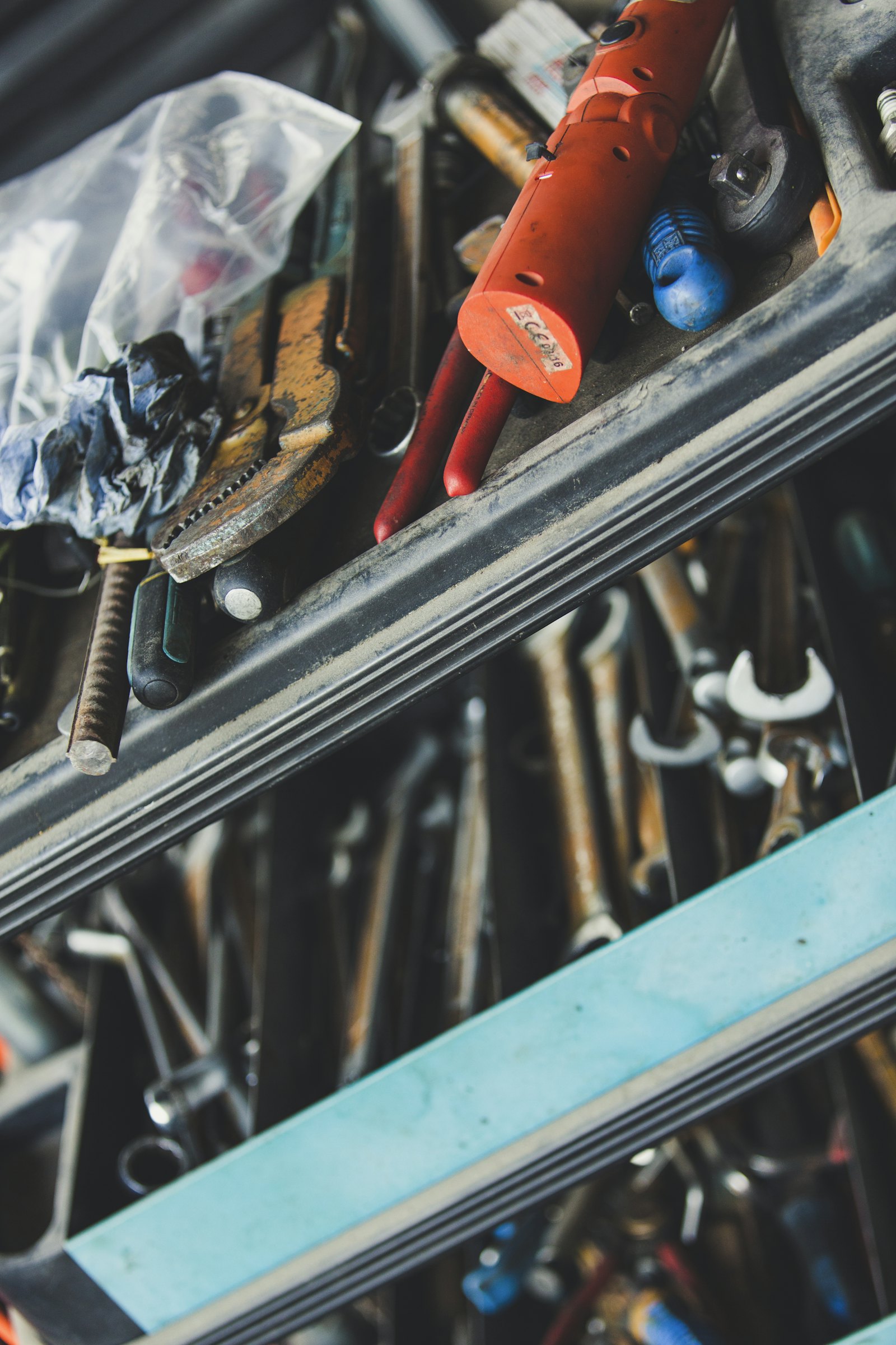 Tradie tool chest with drawers of hand tools
